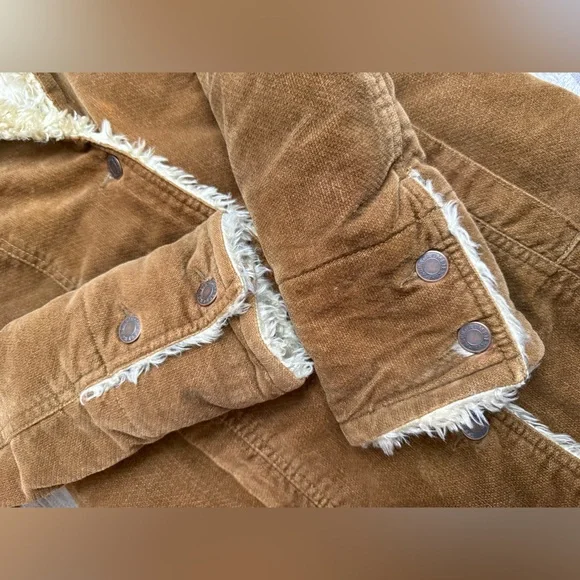 Abercrombie & Fitch Y2K Sherpa Lined Jacket XS - Picture 6 of 9